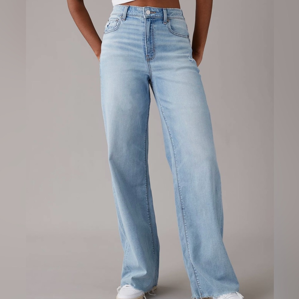 American Eagle baggy wide leg jeans
